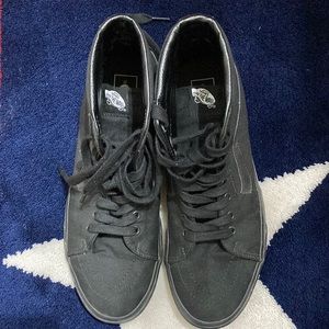 Vans black high top men’s 10.5 women’s 12.0